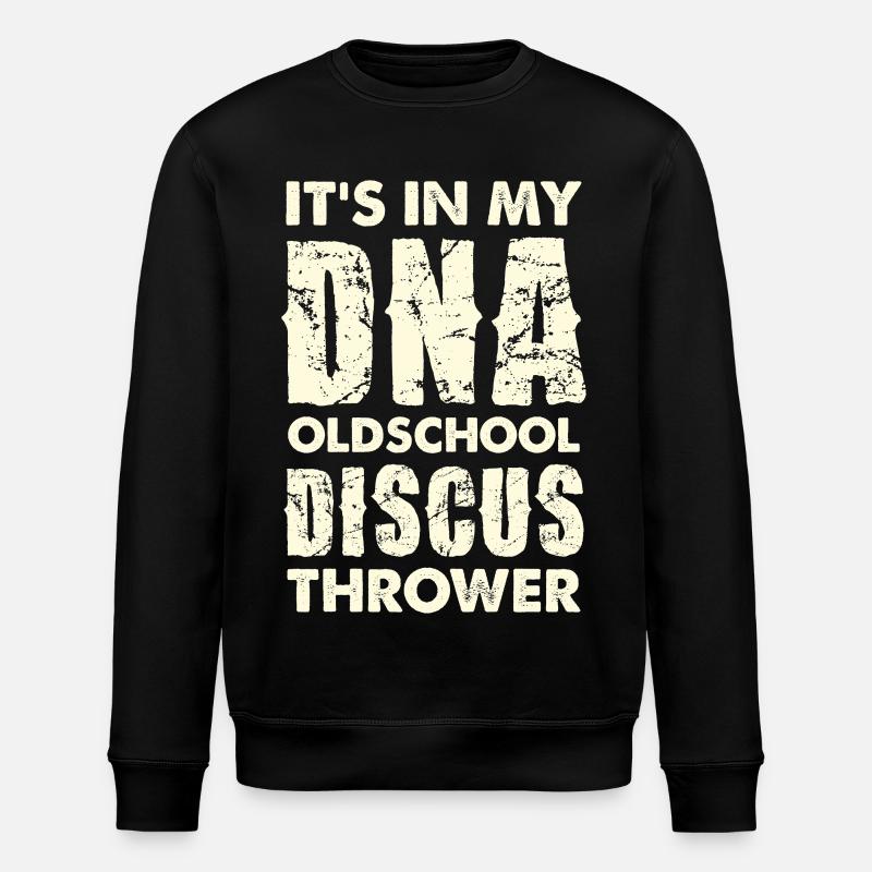 DNA Oldschool Diskuswerfer - Stanley/Stella Unisex Bio-Sweatshirt ROLLER - Schwarz