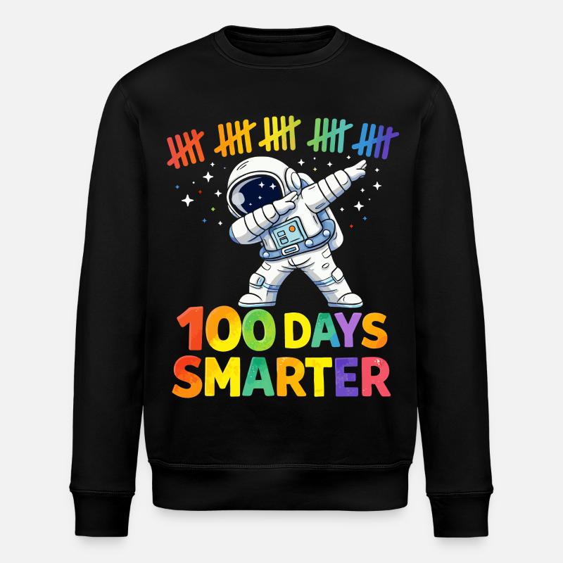 Astronaute 100 jours plus intelligent - Sweat bio ROLLER Stanley/Stella Unisexe - noir