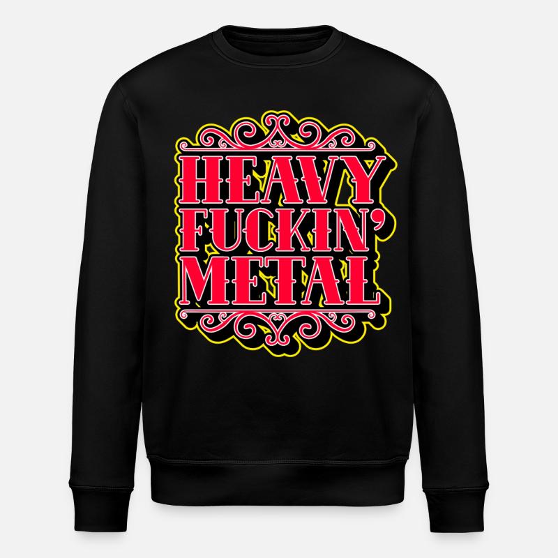 Heavy F***ing Metal - Stanley/Stella Unisex Bio-Sweatshirt ROLLER - Schwarz