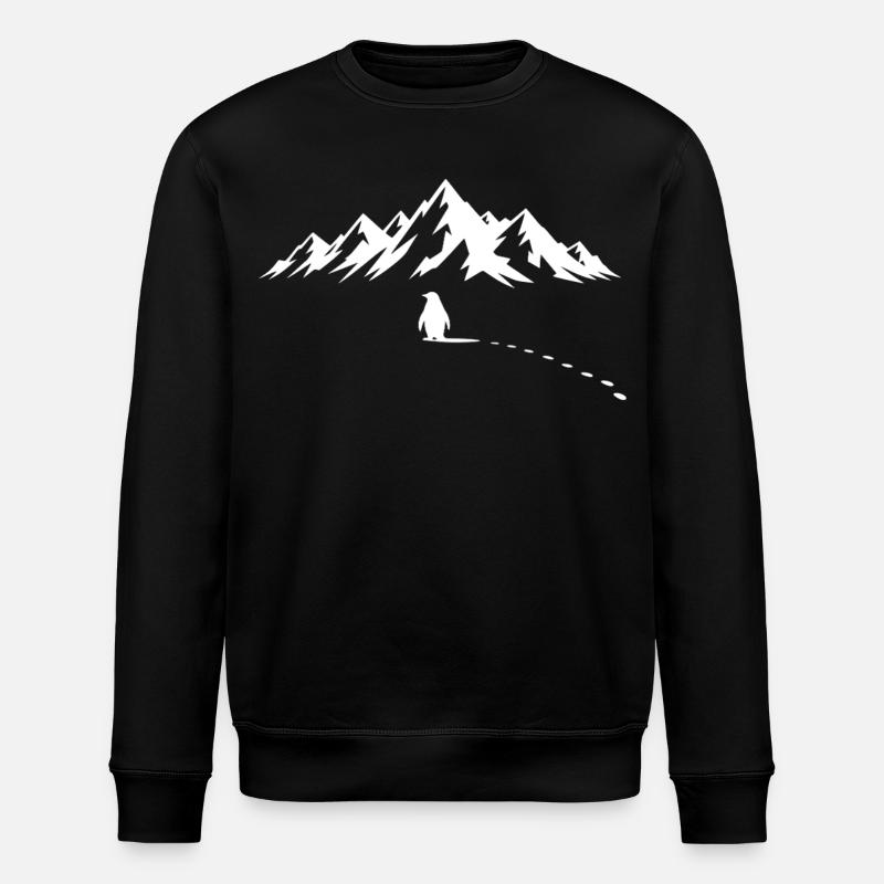 Pinguin Eisberg - Stanley/Stella Unisex Bio-Sweatshirt ROLLER - Schwarz