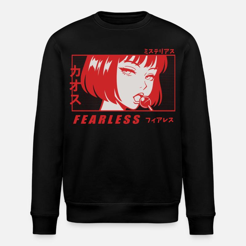 Fille Anime avec la Sucette - Sweat bio ROLLER Stanley/Stella Unisexe - noir