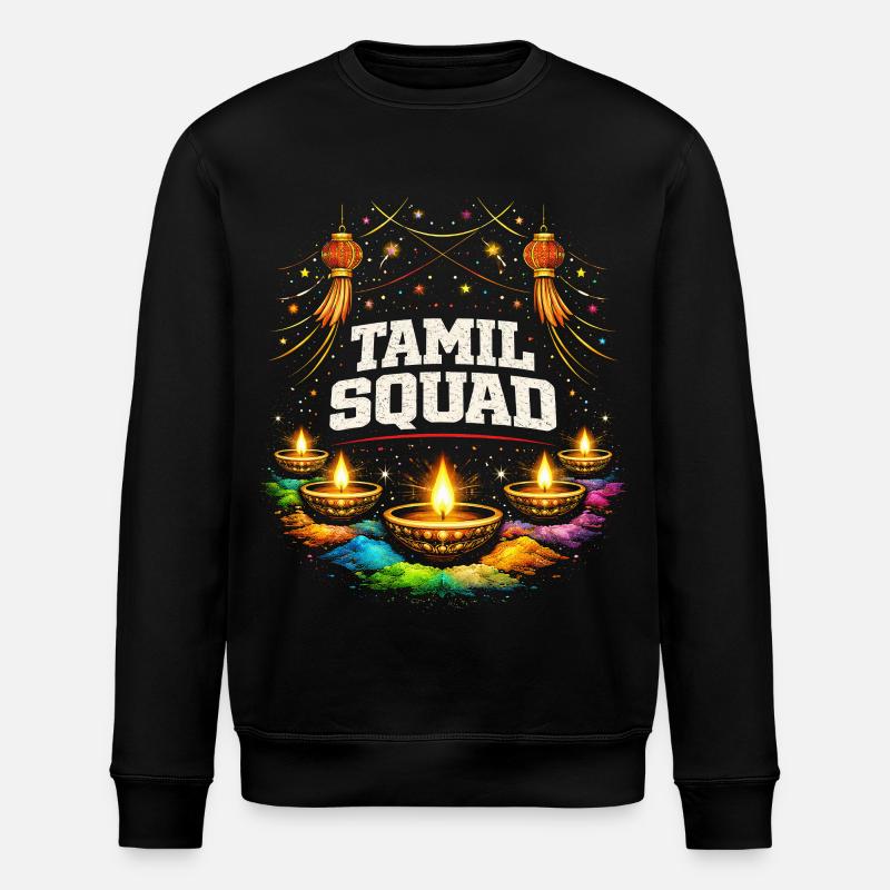 Tamil Squad Tamilisch Sri Lanka - Stanley/Stella ROLLER Unisex Organic Sweatshirt - black