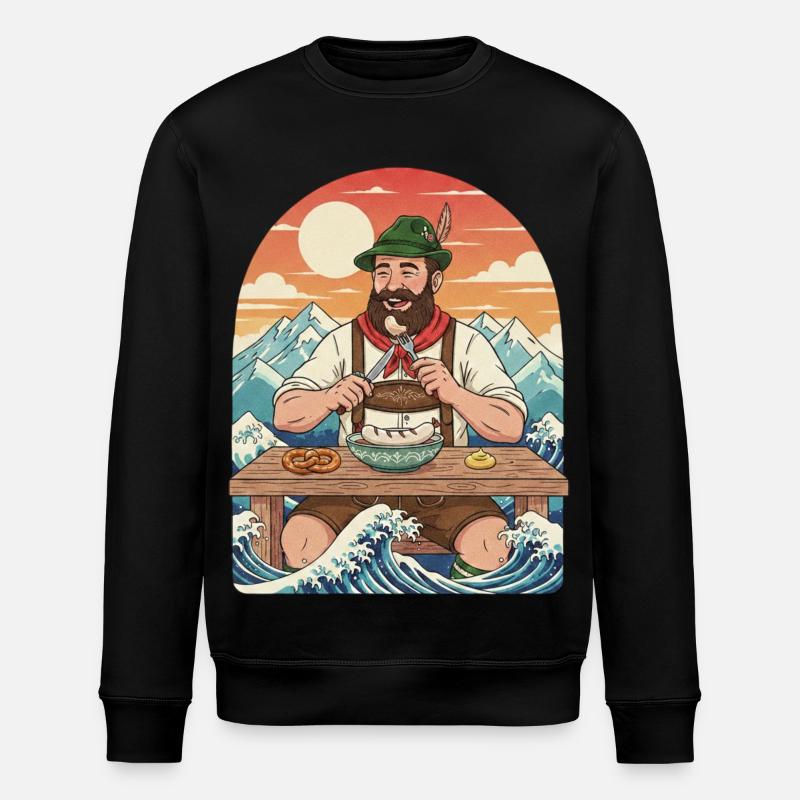 Weißwurst Alpen Kawaii Anime - Sweat bio ROLLER Stanley/Stella Unisexe - noir