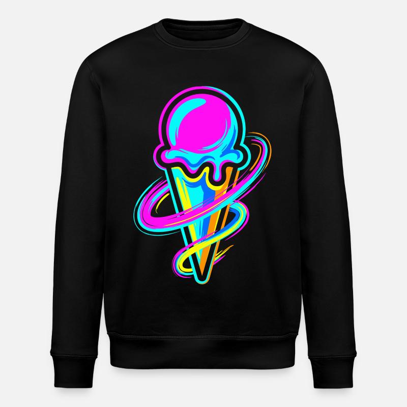 Eiscreme - Stanley/Stella Unisex Bio-Sweatshirt ROLLER - Schwarz