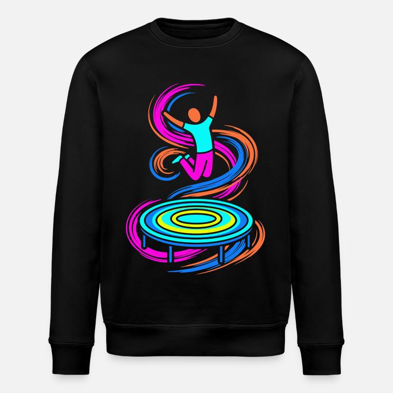 Sauteur de trampoline - Sweat bio ROLLER Stanley/Stella Unisexe - noir