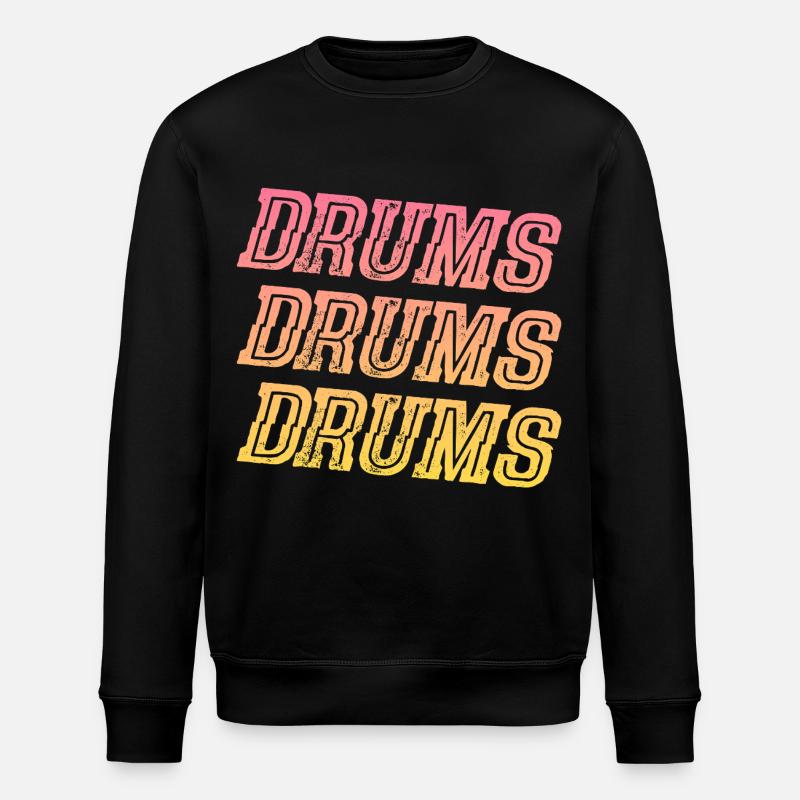 Drums Drums Drums - Stanley/Stella Unisex Bio-Sweatshirt ROLLER - Schwarz