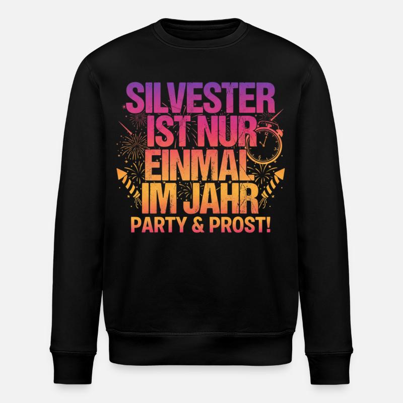 Silvester Party - Stanley/Stella Unisex Bio-Sweatshirt ROLLER - Schwarz