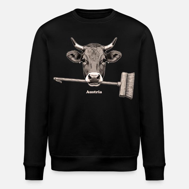 Vache - Sweat bio ROLLER Stanley/Stella Unisexe - noir