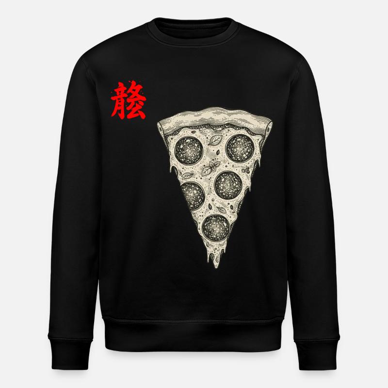 Pizza Asiatisch - Stanley/Stella Unisex Bio-Sweatshirt ROLLER - Schwarz
