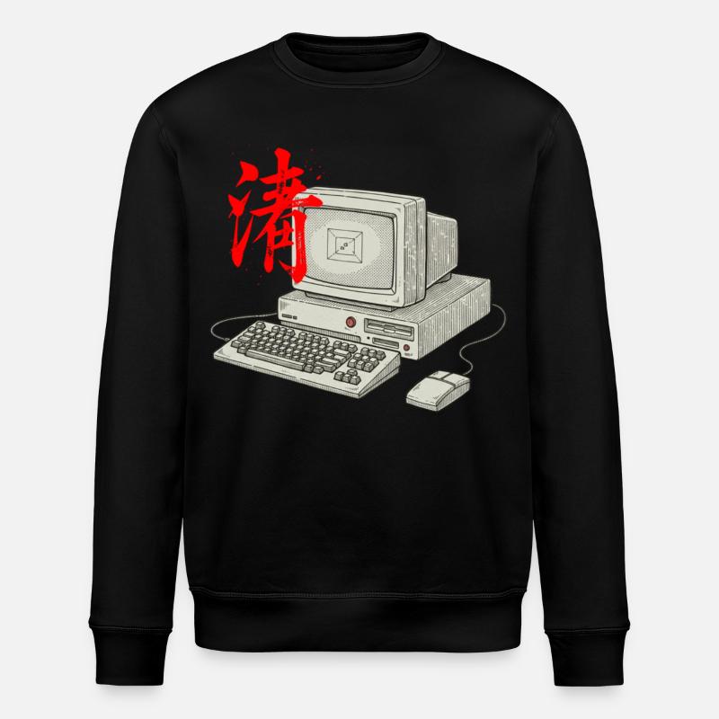 IT Technik Asiatisch - Stanley/Stella Unisex Bio-Sweatshirt ROLLER - Schwarz