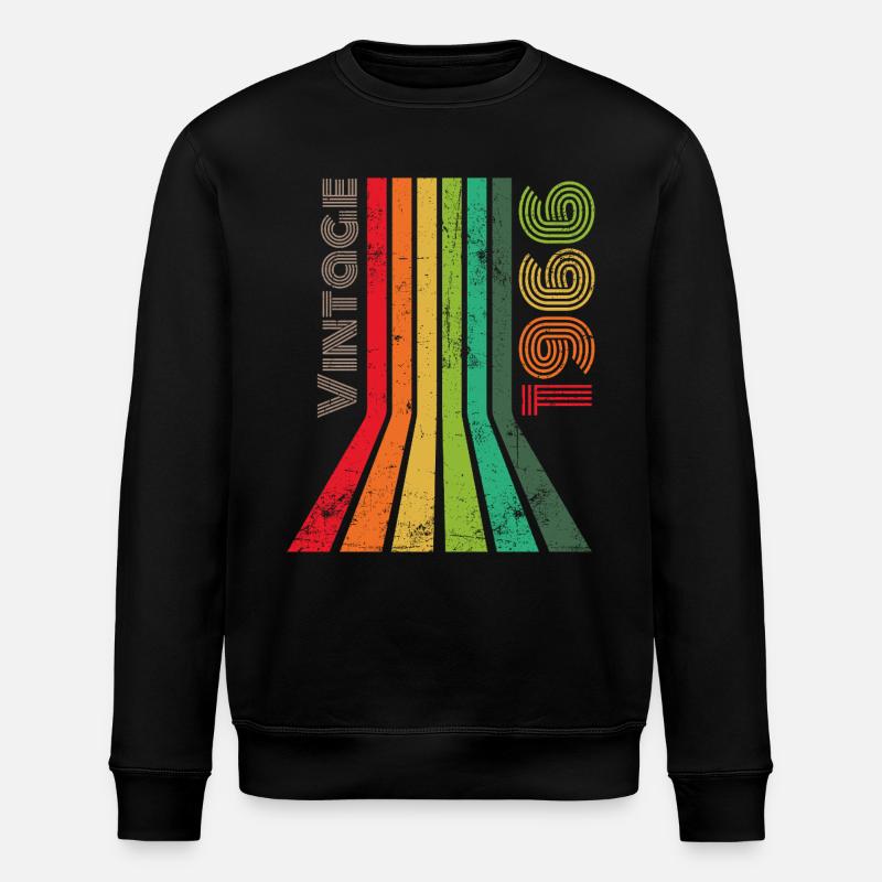 Millésime 1966 - Sweat bio ROLLER Stanley/Stella Unisexe - noir