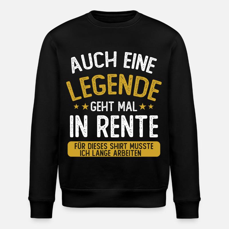 Even a legend retires - Stanley/Stella ROLLER Unisex Organic Sweatshirt - black