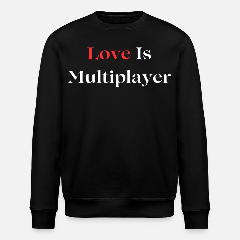Love Is Multiplayer - Stanley/Stella Unisex Bio-Sweatshirt ROLLER - Schwarz
