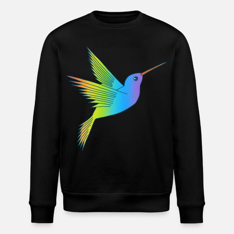 Regenbogenvogel - Stanley/Stella Unisex Bio-Sweatshirt ROLLER - Schwarz