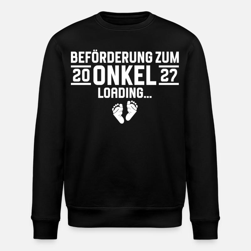 Beförderung zum Onkel 2027 loading - Stanley/Stella Unisex Bio-Sweatshirt ROLLER - Schwarz