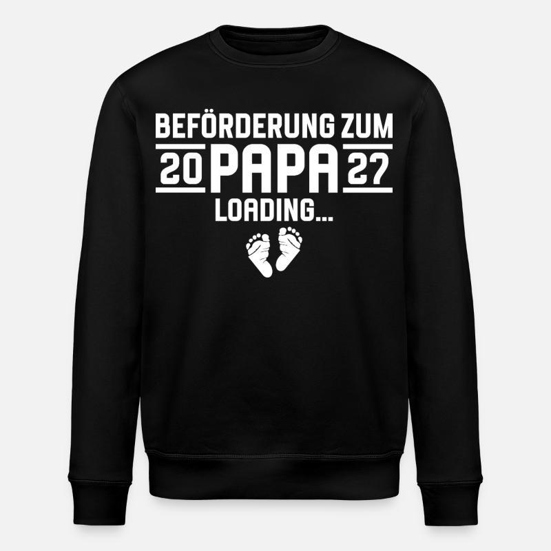 Promotion to Dad 2027 loading - Stanley/Stella ROLLER Unisex Organic Sweatshirt - black