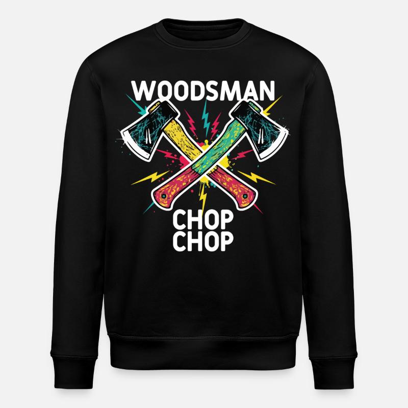 Woodsman Chop Chop Haches Camping - Sweat bio ROLLER Stanley/Stella Unisexe - noir