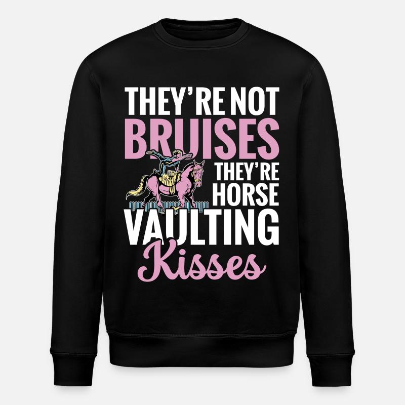 Saut à cheval Kisses Équitation équestre - Sweat bio ROLLER Stanley/Stella Unisexe - noir