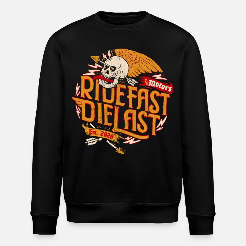 Roulez vite - Sweat bio ROLLER Stanley/Stella Unisexe - noir