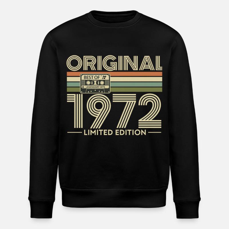 Original 1972 Retro Limited Edition - Sweat bio ROLLER Stanley/Stella Unisexe - noir