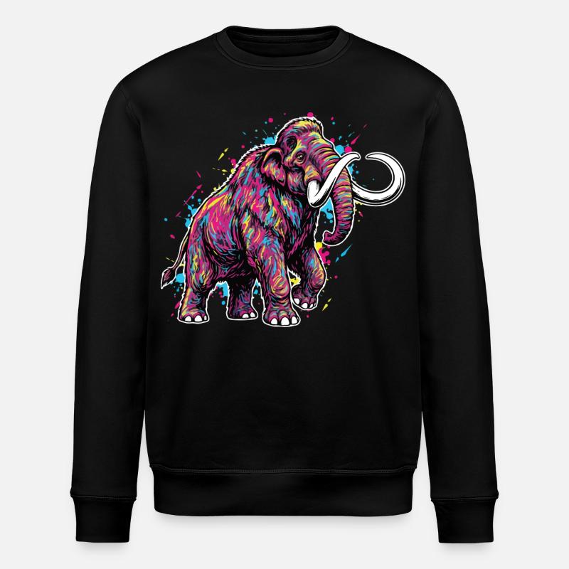 Mammoth Strength Bodybuilding - Stanley/Stella Unisex Bio-Sweatshirt ROLLER - Schwarz