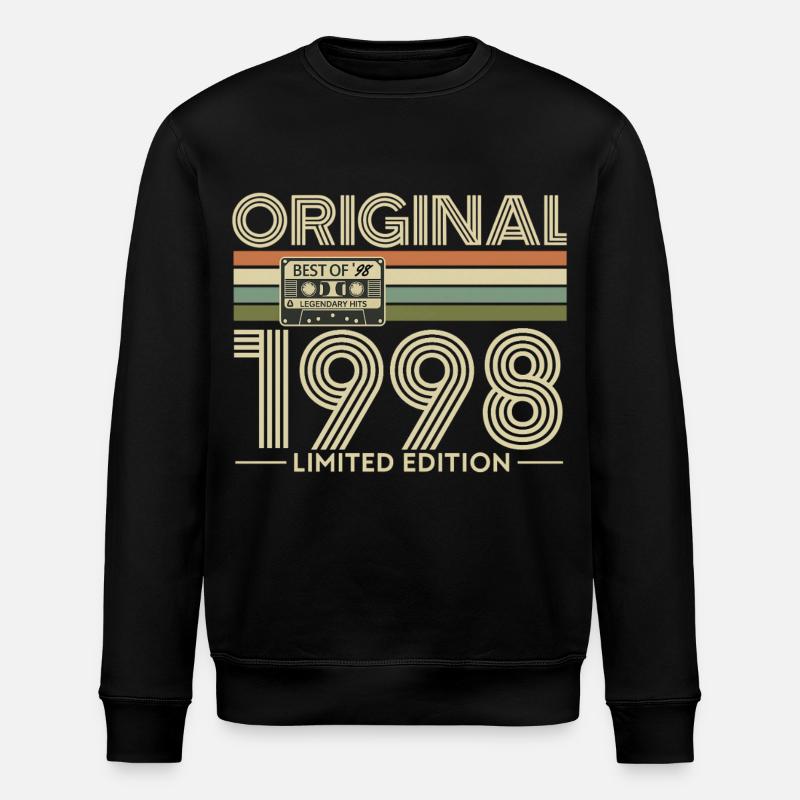 Originale limitierte Ausgabe von 1998 - Stanley/Stella Unisex Bio-Sweatshirt ROLLER - Schwarz