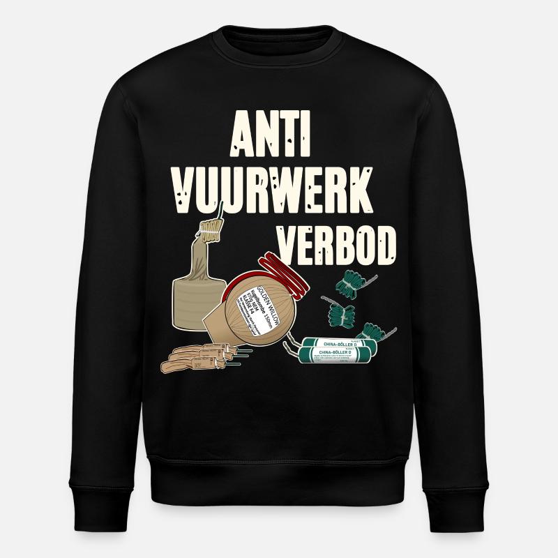Vuurwerk Pyro - Sweat bio ROLLER Stanley/Stella Unisexe - noir