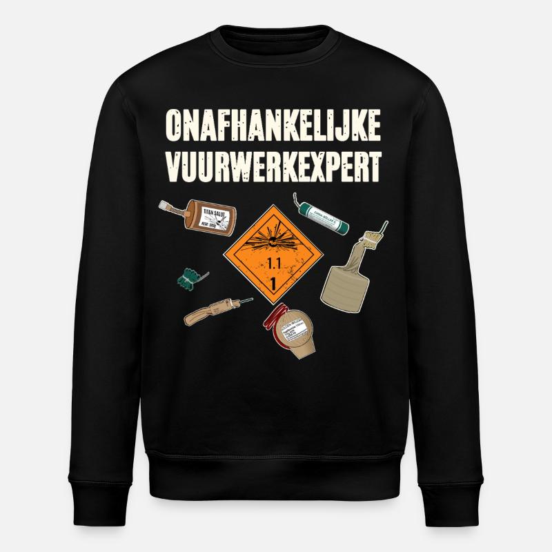 Onafhankelijke Vuurwerkexpert - Sweat bio ROLLER Stanley/Stella Unisexe - noir