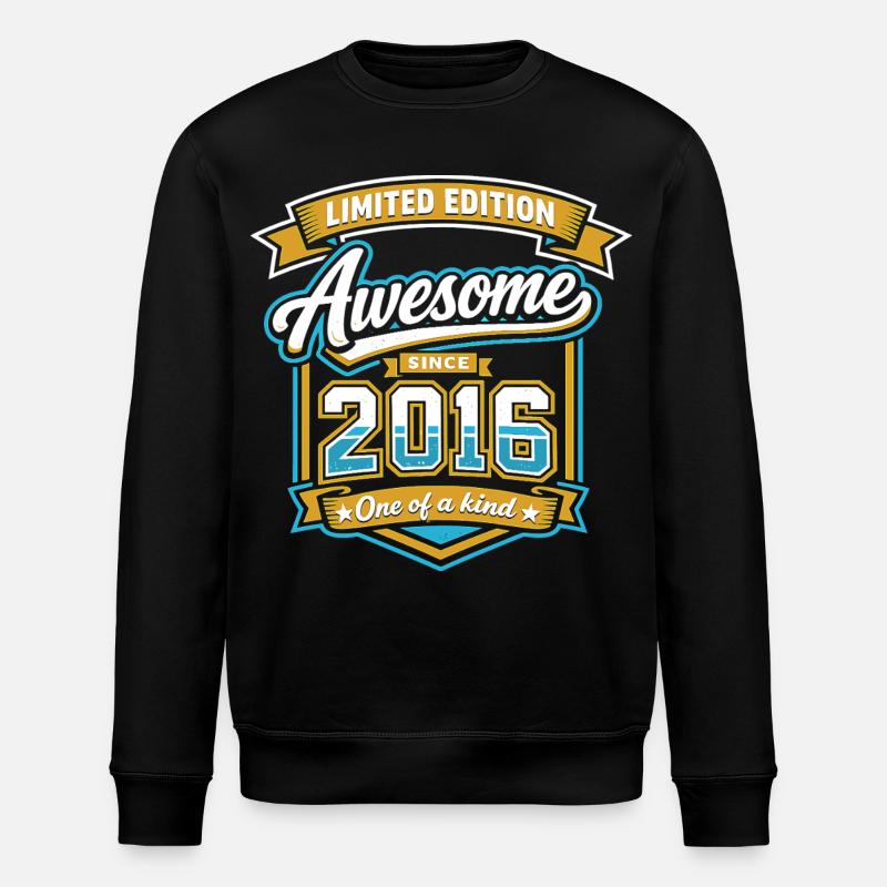 Cadeau d’anniversaire génial édition limitée 2016 - Sweat bio ROLLER Stanley/Stella Unisexe - noir