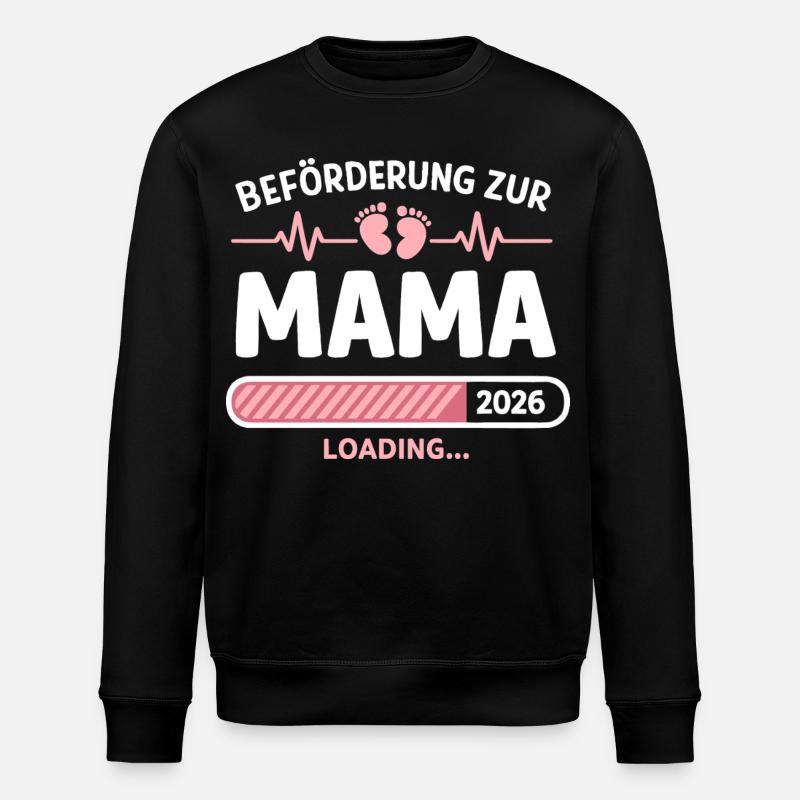Mom 2026 Loading Promotion Gift - Stanley/Stella ROLLER Unisex Organic Sweatshirt - black