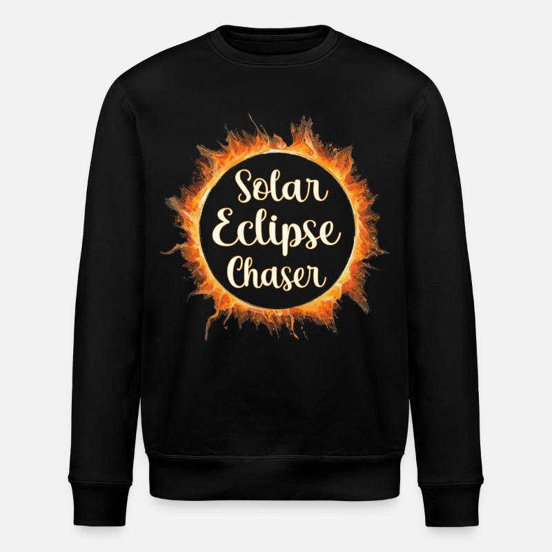 Solar eclipse chaser - Stanley/Stella ROLLER Unisex Organic Sweatshirt - black