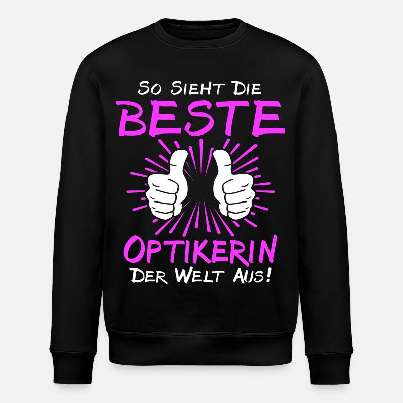 Dictons de l’opticien - Sweat bio ROLLER Stanley/Stella Unisexe - noir