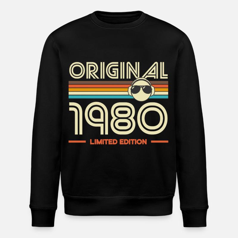 Original 1980 Édition Retro - Sweat bio ROLLER Stanley/Stella Unisexe - noir