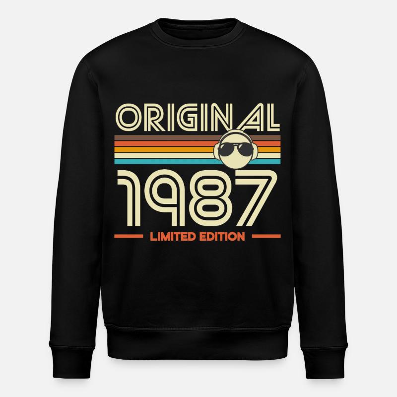 Original 1987 Édition Retro - Sweat bio ROLLER Stanley/Stella Unisexe - noir