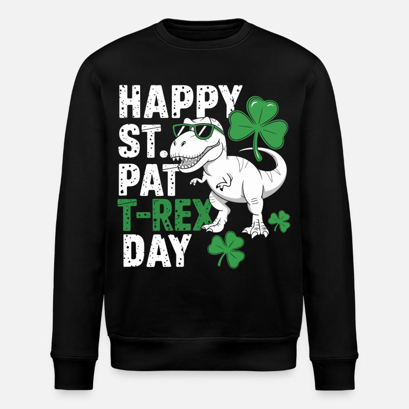 St Patrick's Rex Day Tee - Stanley/Stella Unisex Bio-Sweatshirt ROLLER - Schwarz
