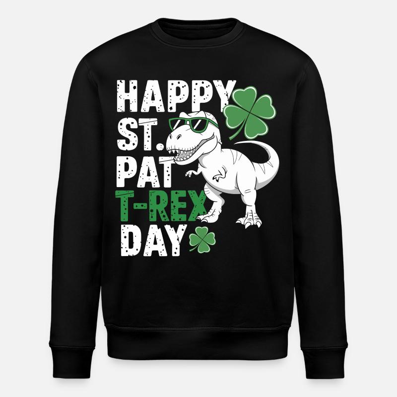 T-Rex pour la Saint-Patrick - Sweat bio ROLLER Stanley/Stella Unisexe - noir