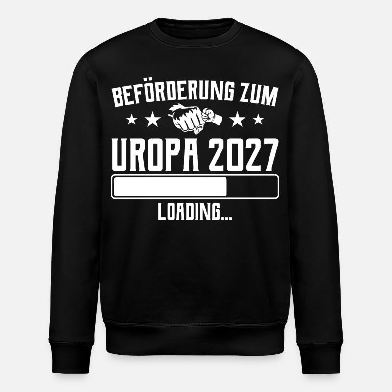Great-grandpa-to-be 2027 Promotion Loading - Stanley/Stella ROLLER Unisex Organic Sweatshirt - black