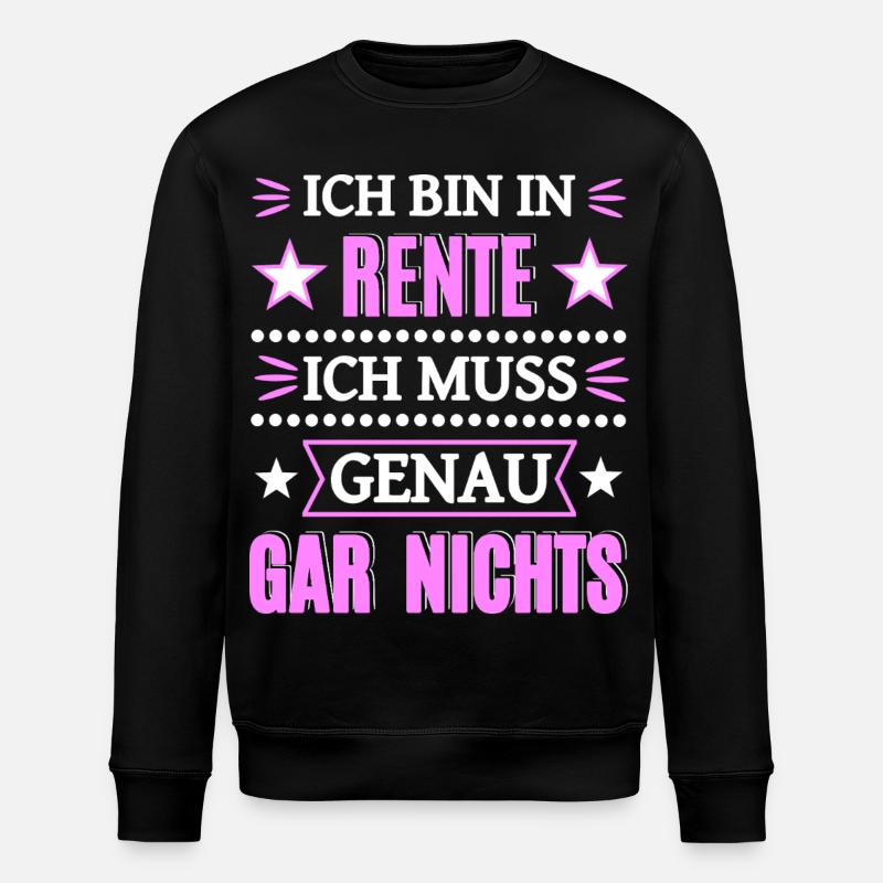 Endlich in Rente - Stanley/Stella Unisex Bio-Sweatshirt ROLLER - Schwarz