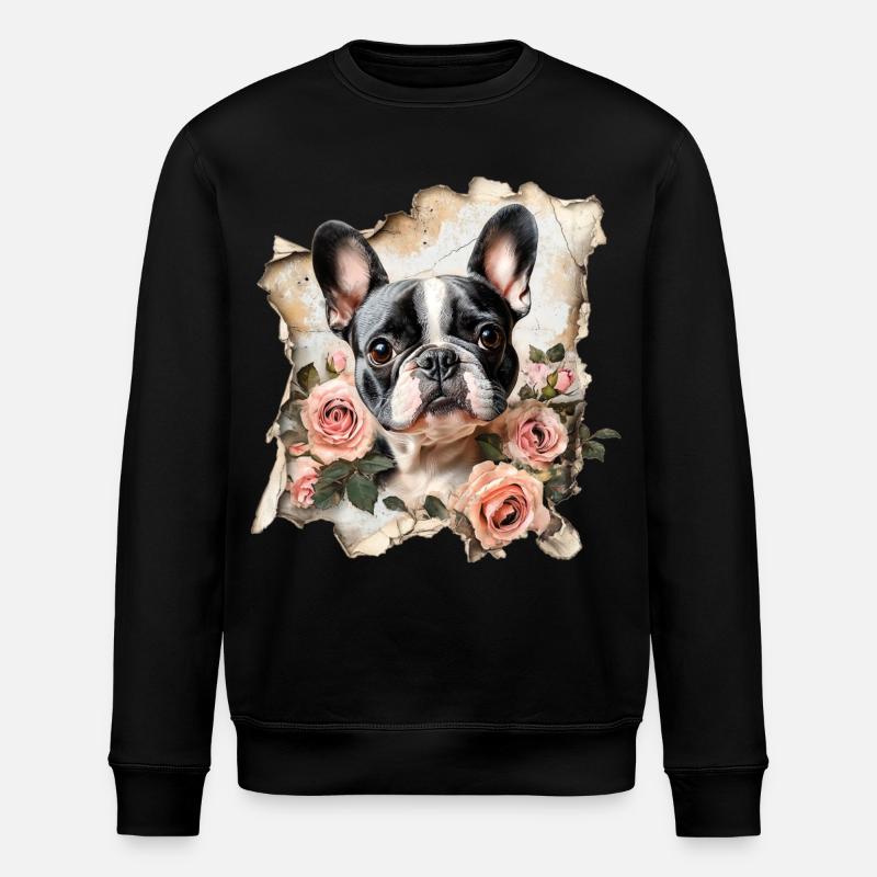 Bouledogue français - Sweat bio ROLLER Stanley/Stella Unisexe - noir