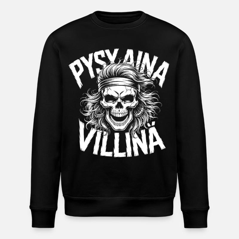 Conception du crâne sauvage - Sweat bio ROLLER Stanley/Stella Unisexe - noir