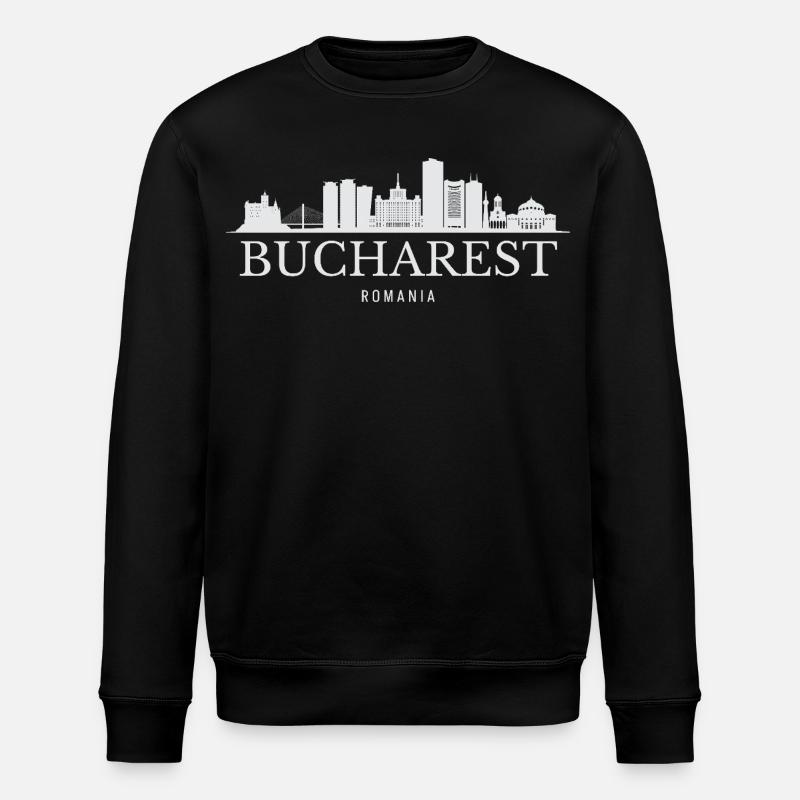 Silhouette de Bucarest, Roumanie de Bucarest - Sweat bio ROLLER Stanley/Stella Unisexe - noir