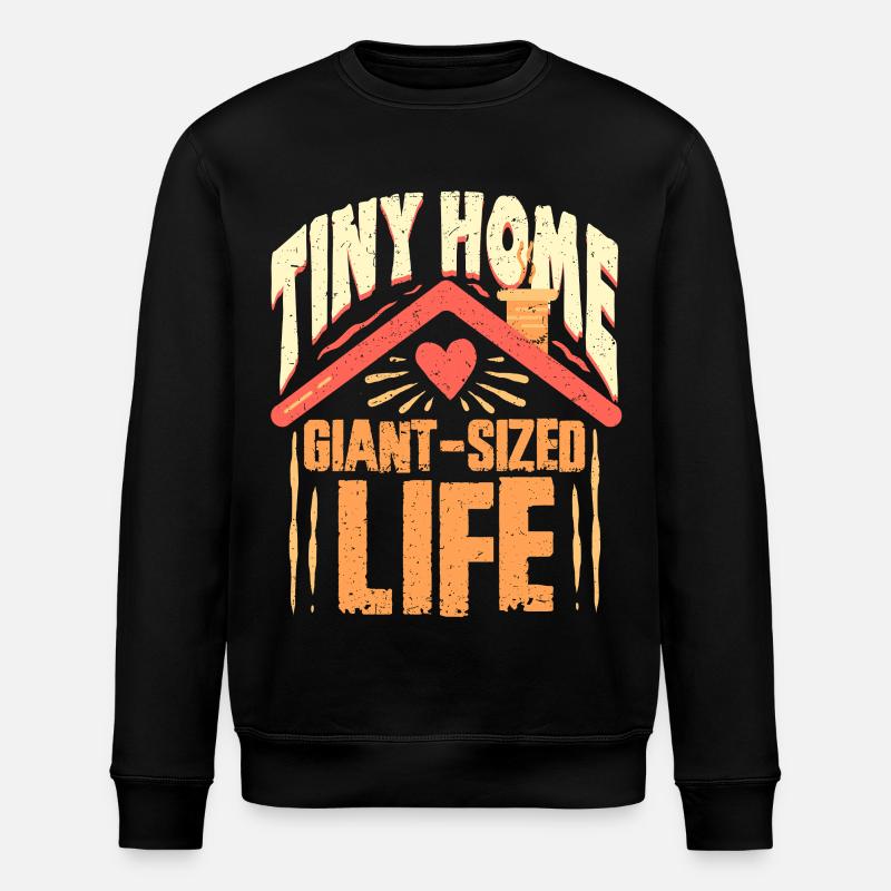 Tiny House - Stanley/Stella ROLLER Unisex Organic Sweatshirt - black