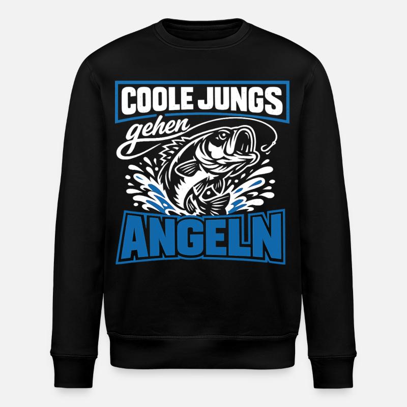 Les gars cool vont pêcher - Sweat bio ROLLER Stanley/Stella Unisexe - noir