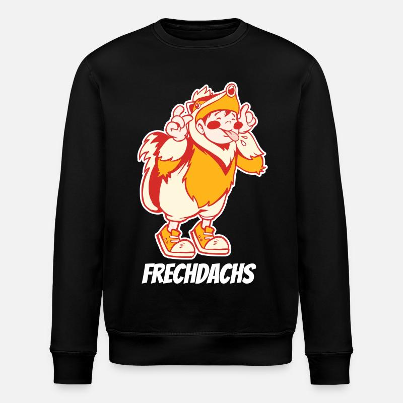 Frechdachs – Der freche Spitzbube - Stanley/Stella Unisex Bio-Sweatshirt ROLLER - Schwarz