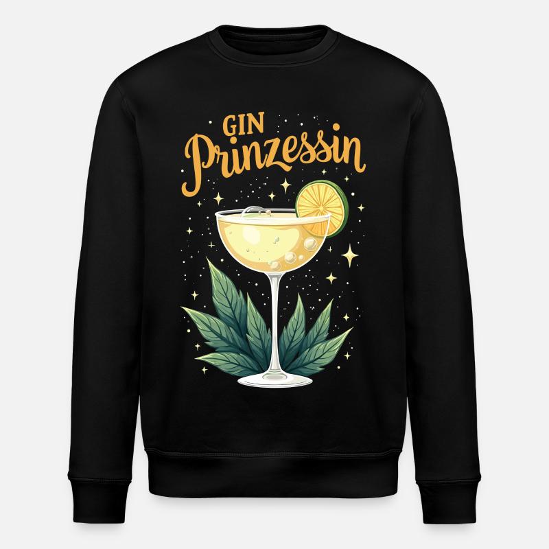 Gin Princess – Reine du Gin & Tonic - Sweat bio ROLLER Stanley/Stella Unisexe - noir