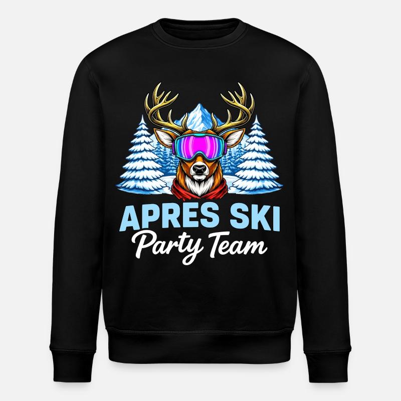 Après Ski Party Team Hirsch - Sweat bio ROLLER Stanley/Stella Unisexe - noir