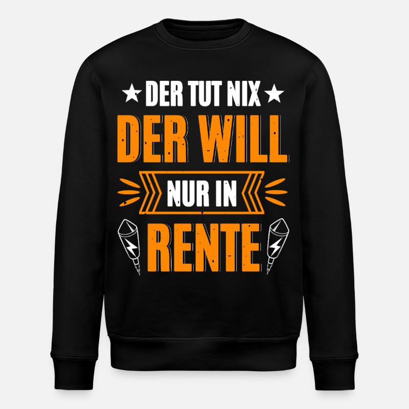 Pyro Retired - Stanley/Stella ROLLER Unisex Organic Sweatshirt - black