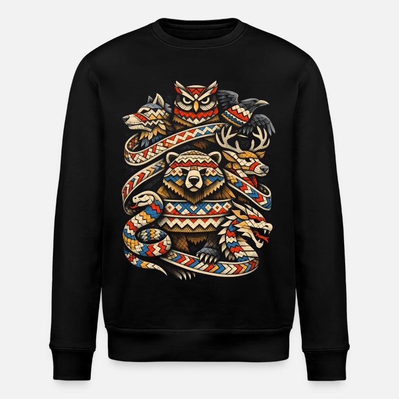 Skandinavisch Wikinger - Stanley/Stella Unisex Bio-Sweatshirt ROLLER - Schwarz