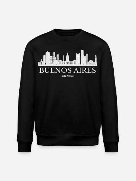 Buenos Aires Skyline, Buenos Aires Argentine - Sweat bio ROLLER Stanley/Stella Unisexe - noir