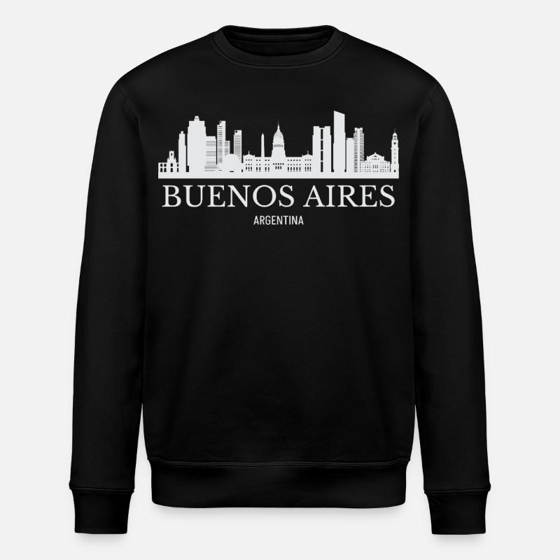 Buenos Aires Skyline, Buenos Aires Argentine - Sweat bio ROLLER Stanley/Stella Unisexe - noir